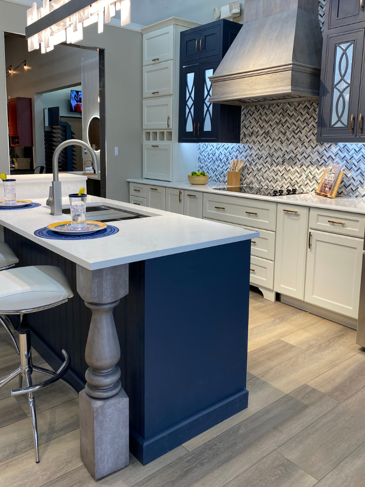 kitchen cabinet hardware and under cabinet lighting from Kiba Studios in Houston, TX