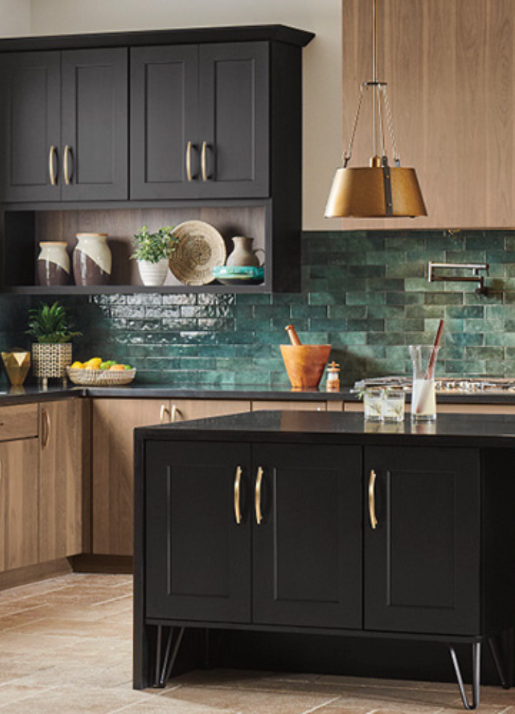 kitchen cabinet hardware and under cabinet lighting from Kiba Studios in Houston, TX