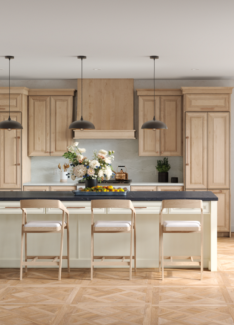 wood-look flooring in a kitchen