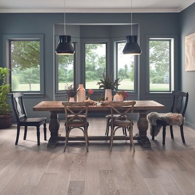 hardwood flooring in a Longmont, CO, dining room