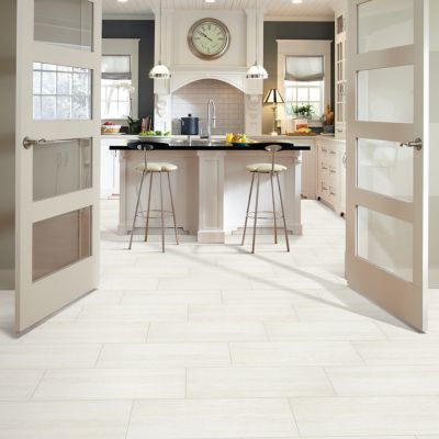 wood look tile flooring in CO kitchen